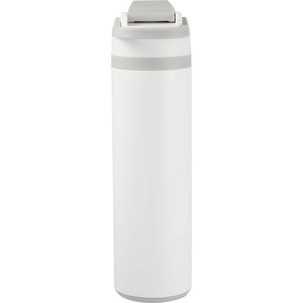 Reef Insulated Flip-Top Bottle in Recycled Steel, 24 oz - White - Back