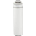 Reef Insulated Flip-Top Bottle in Recycled Steel, 24 oz - White - Back