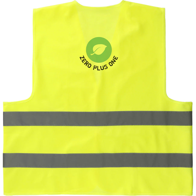 Reflective Safety Vest, Neon Yellow Full Color