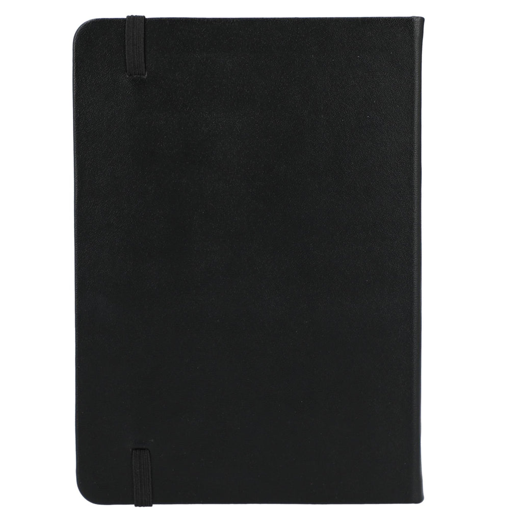 Remark Bound Notebook with Recycled Cover, 5 x 7 Inches Debossing - Black - Back