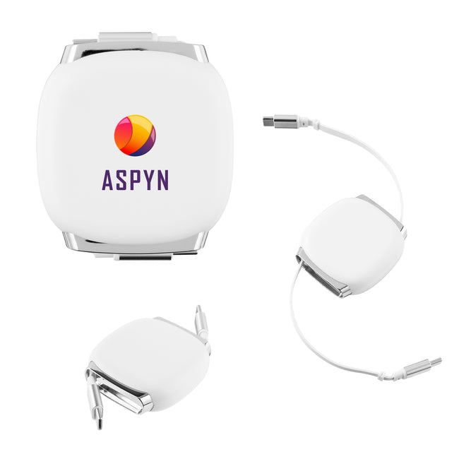 Retractable Fast Charging Cable with Mag Snap Storage, 60W