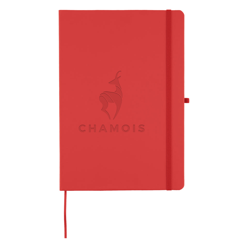 Reverie Recycled Journal, 7 x 10 Inches - Red - Debossing