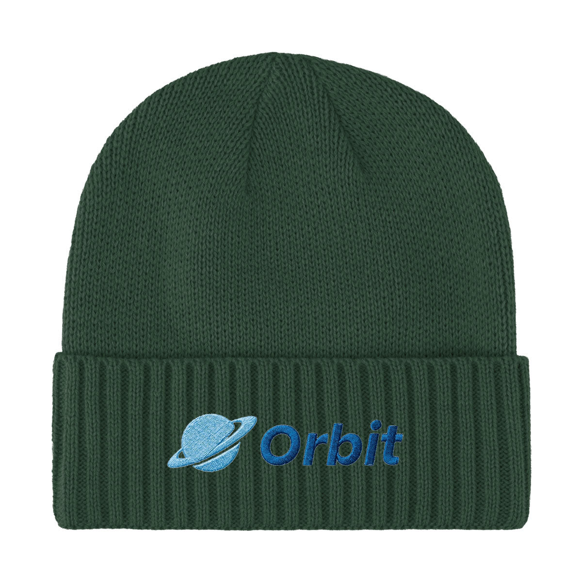 Ribbed Cuff Beanie in Recycled PET - Embroidery