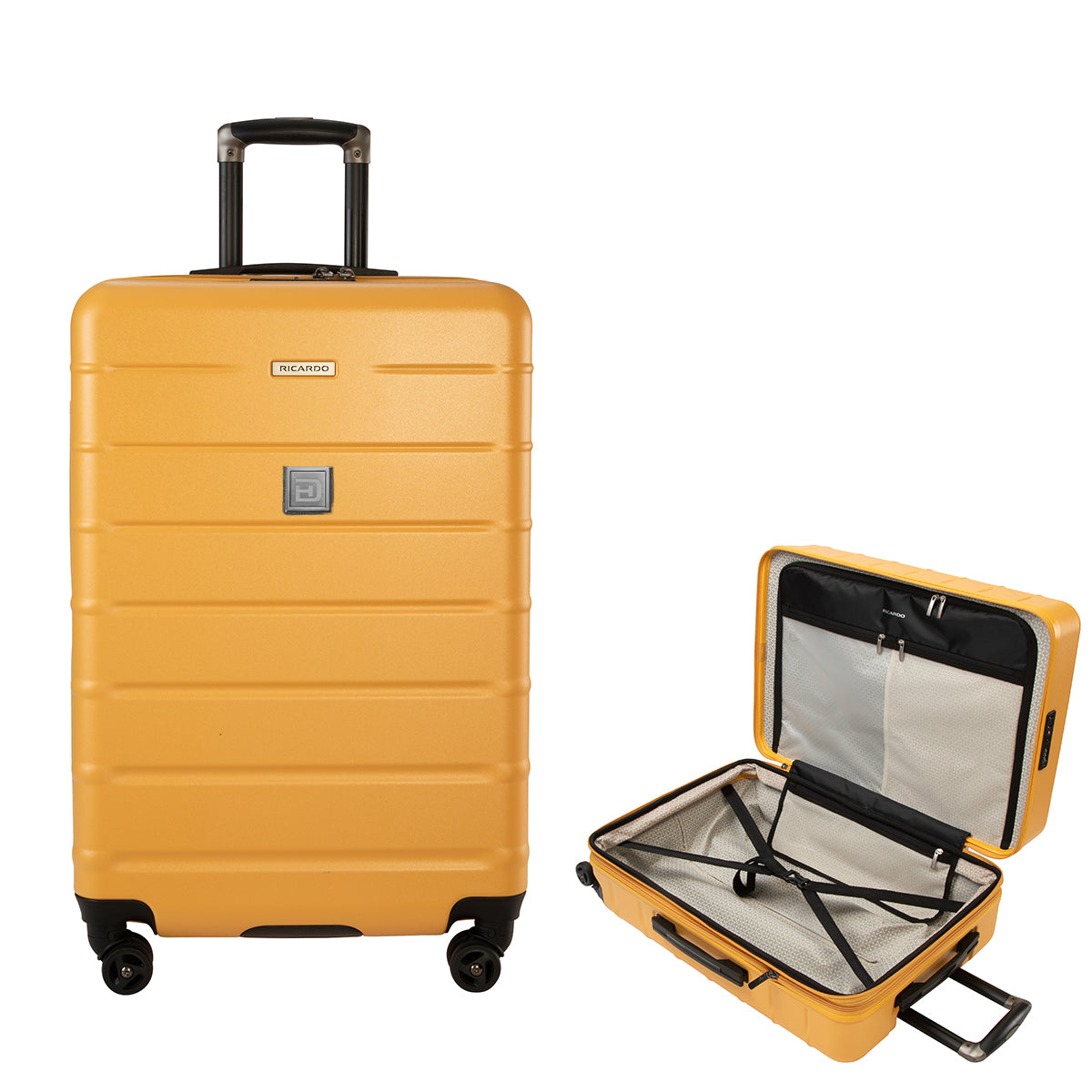 Ricardo Cambria Hardside Expandable Check-In Spinner, 24 Inch - Mango - Laser Engraving