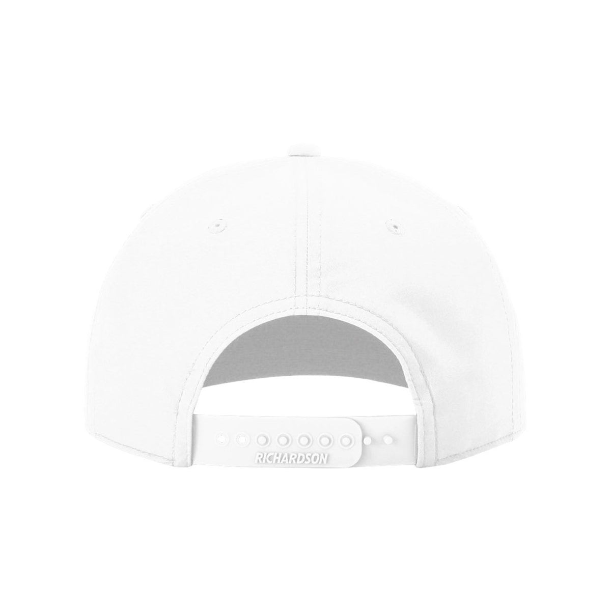 Richardson Five-Panel Classic Rope Cap Full Color - White/ Navy - Back