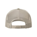 Richardson Patterned Five-Panel Trucker Cap Full Color - Harvest Duck Camo/ Light Tan - Back