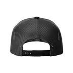 Richardson Patterned Five-Panel Trucker Cap Full Color - Kryptek Typhon/ Black - Back