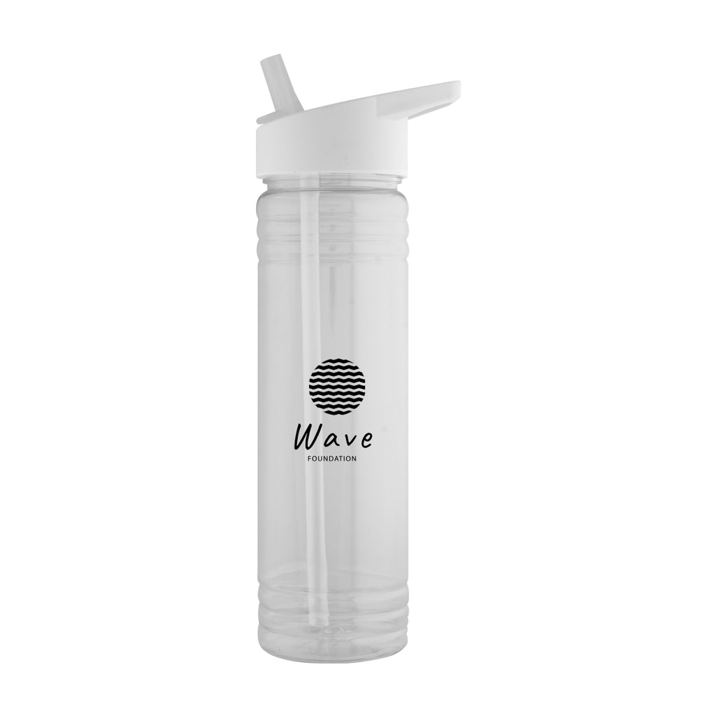 Ricky Bottle in Recycled PET, 24 oz - Clear - Silk Screen
