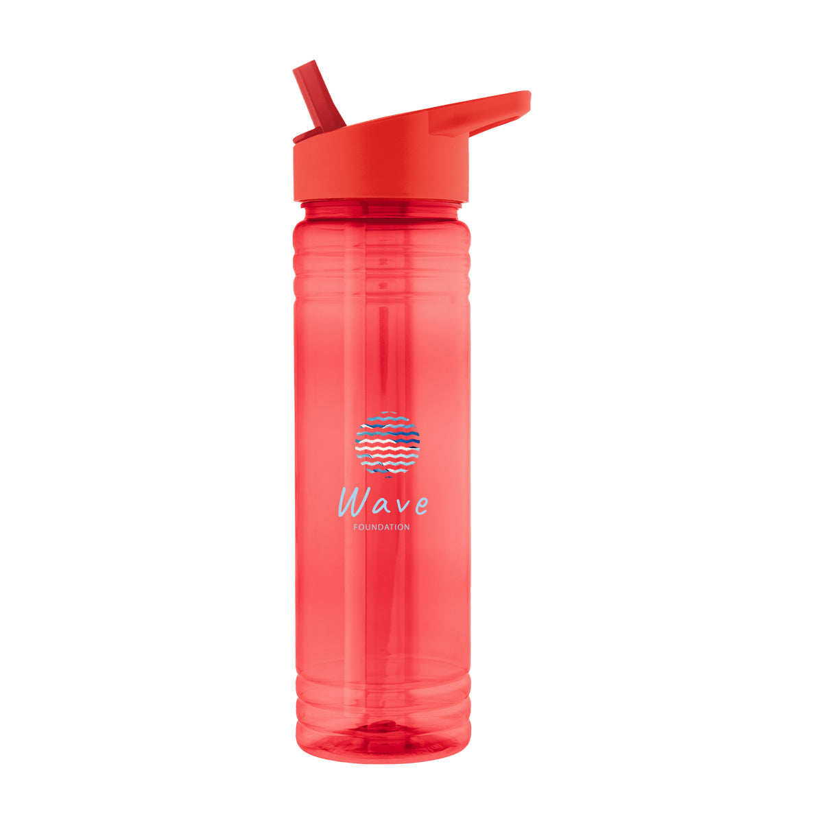 Ricky Bottle in Recycled PET, 24 oz - Red - Colorbrite