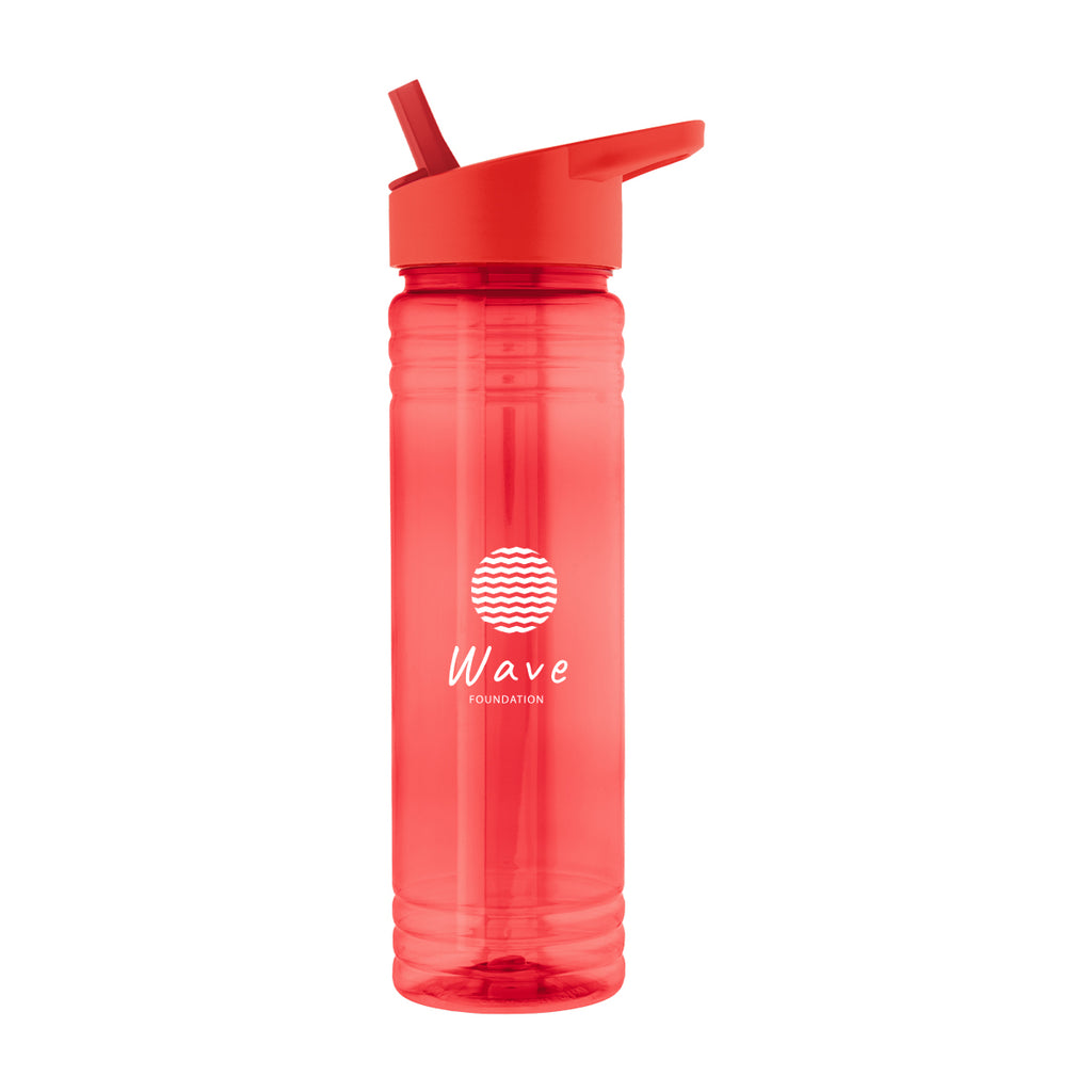Ricky Bottle in Recycled PET, 24 oz - Red - Silk Screen