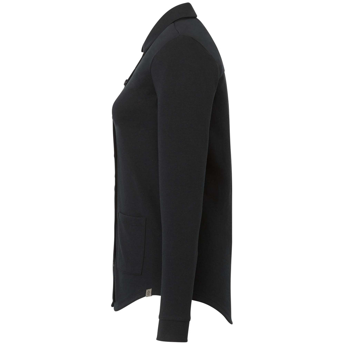 Rigi Eco Knit Button Cardigan for Women Transfer - Black - Left Side