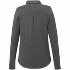 Rigi Eco Knit Button Cardigan for Women Transfer - Heather Dark Charcoal - Back