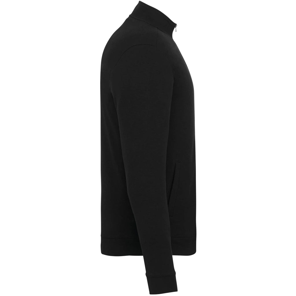 Rigi Eco Knit Full Zip Jacket for Men Embroidery - Black - Right Side