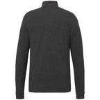 Rigi Eco Knit Full Zip Jacket for Men Embroidery - Heather Dark Charcoal - Back