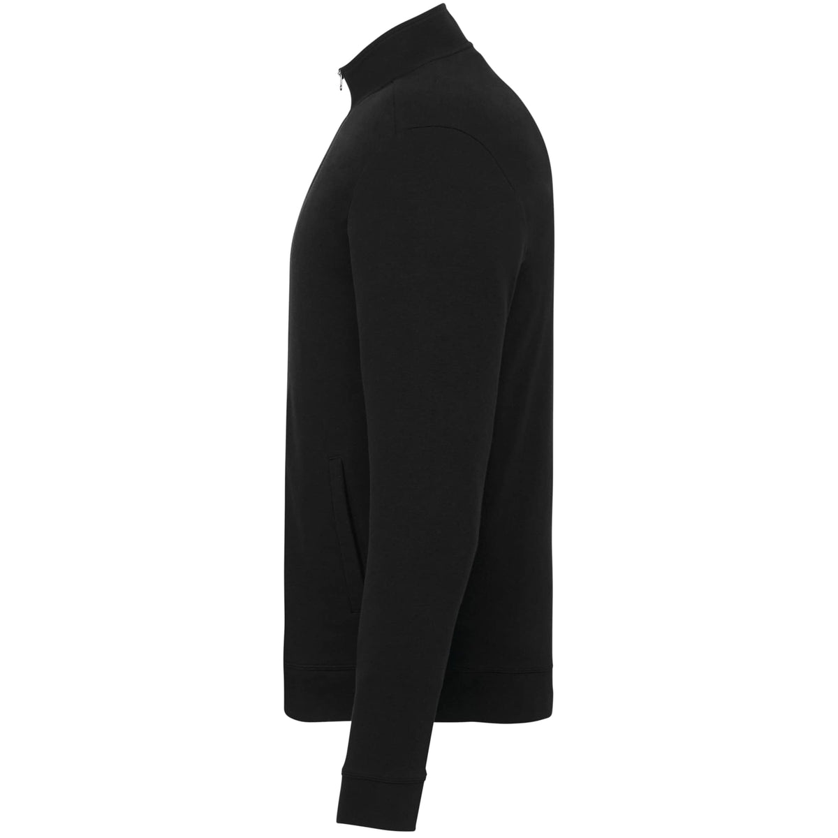 Rigi Eco Knit Full Zip Jacket for Men Transfer - Black - Left Side