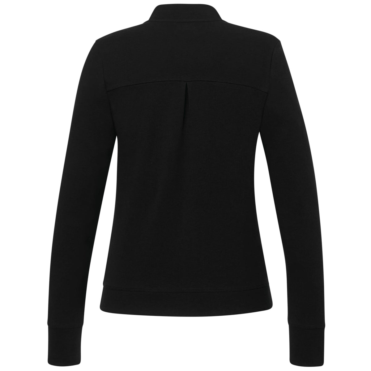 Rigi Eco Knit Full Zip Jacket for Women Embroidery - Black - Back