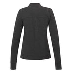 Rigi Eco Knit Full Zip Jacket for Women Embroidery - Heather Dark Charcoal - Back