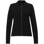 Rigi Eco Knit Full Zip Jacket for Women Transfer - Black - Front