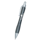 Rio Gel Pen with a Contoured Rubber Grip - Charcoal - Silk Screen