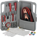 Roadside Tool Set with Jumper Cables, 27 Pieces - Gray - Photo 2