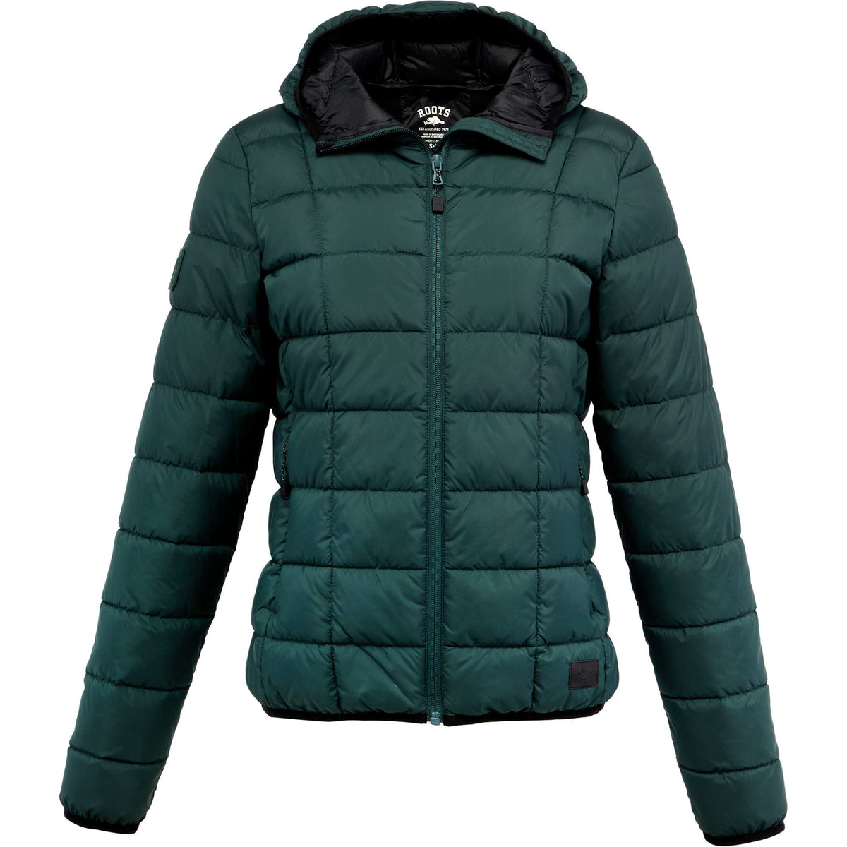 Roots Stonefield Packable Insulated Jacket for Women - Dark Green - Front