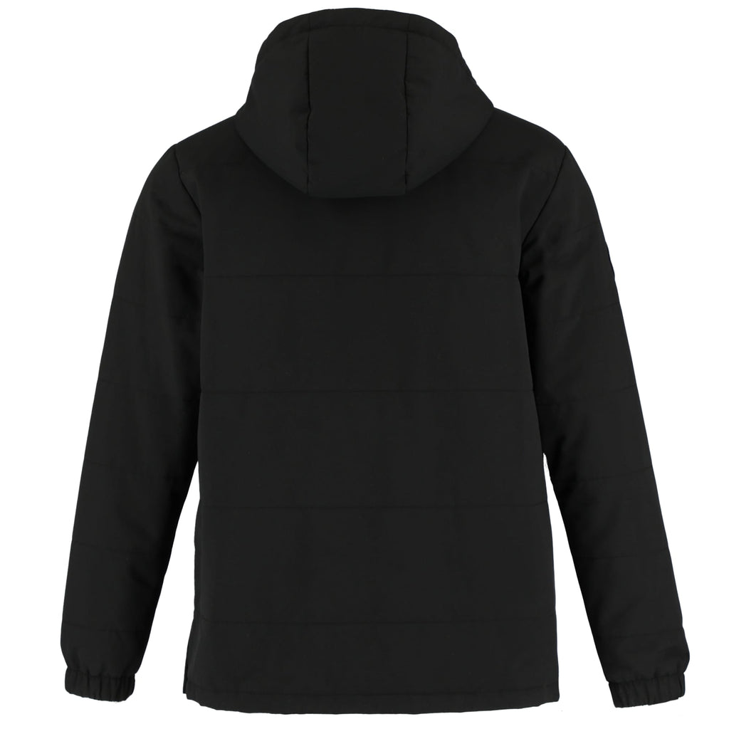 Roots73 Albany Insulated Half Zip Pullover, Unisex Transfer - Black - Back