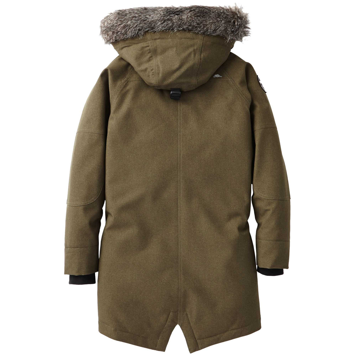 Roots73 Bridgewater Insulated Waterproof Parka for Women Embroidery - Loden - Back Flat
