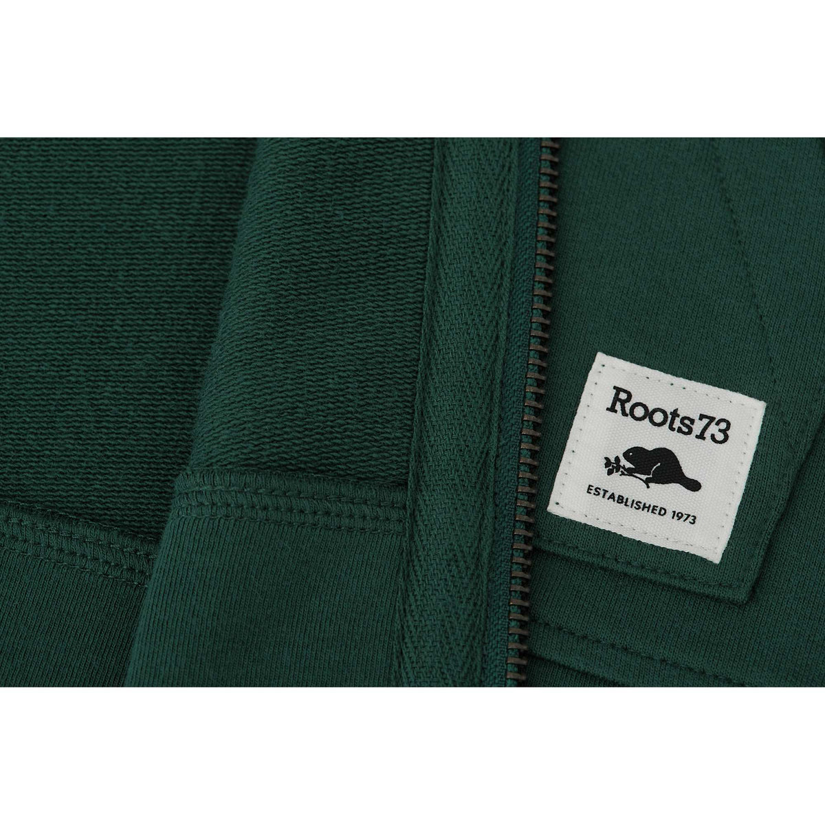 Roots73 Canmore Eco French Terry Full Zip Hoodie for Women Transfer - Evergreen - Detail 2