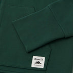 Roots73 Canmore Eco French Terry Full Zip Hoodie for Women Transfer - Evergreen - Detail