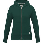 Roots73 Canmore Eco French Terry Full Zip Hoodie for Women Transfer - Evergreen - Front