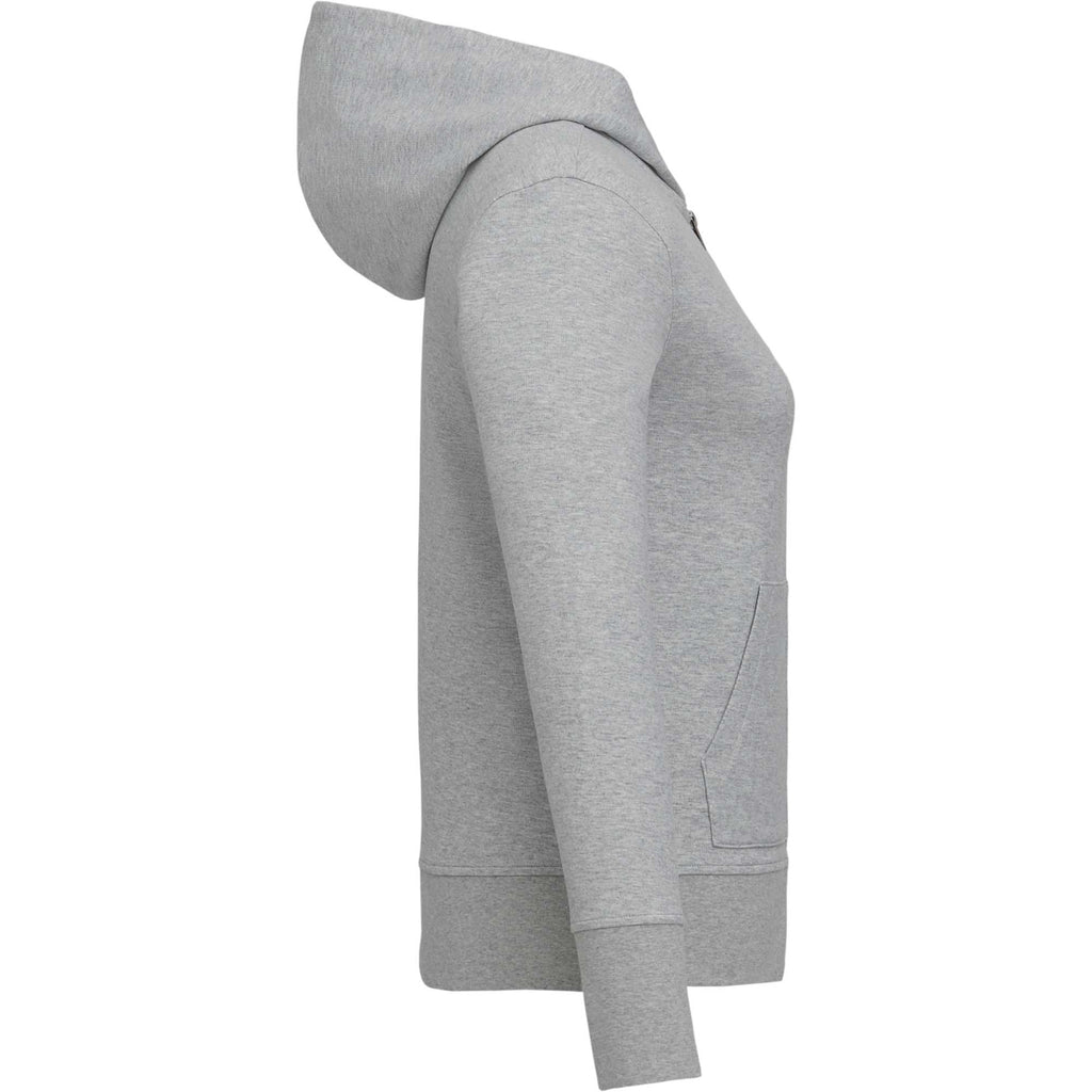 Roots73 Canmore Eco French Terry Full Zip Hoodie for Women Transfer - Grey Mix - Right Side