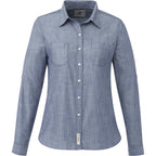 Roots73 Clearwater Slub Poplin Shirt for Women Transfer - Dark Denim - Front