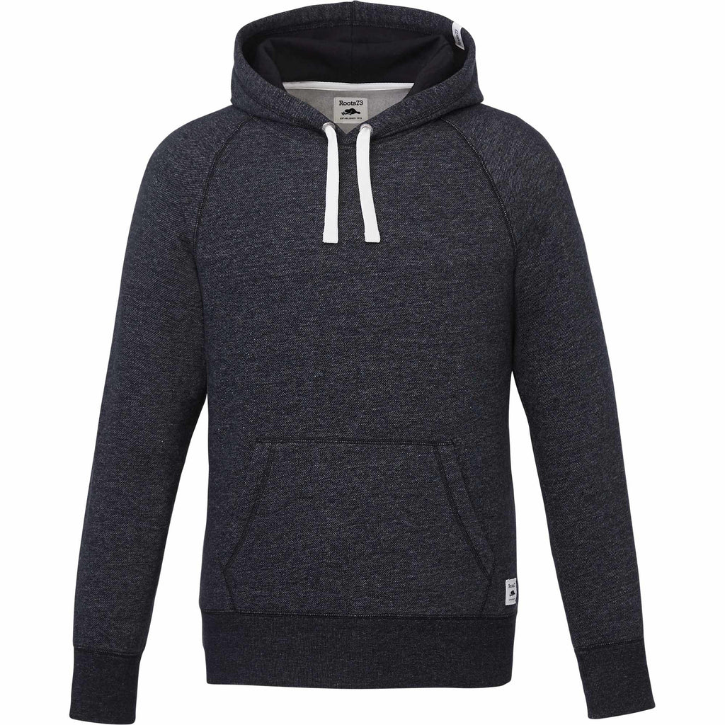 Roots73 Maplegrove Fleece Hoodie for Men Transfer - Black Mix - Front