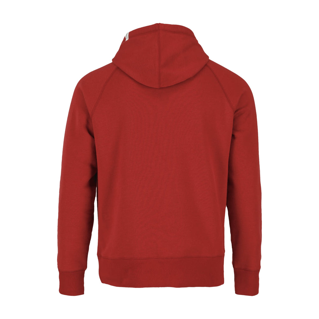 Roots73 Maplegrove Fleece Hoodie for Men Transfer - Dark Red - Back Flat