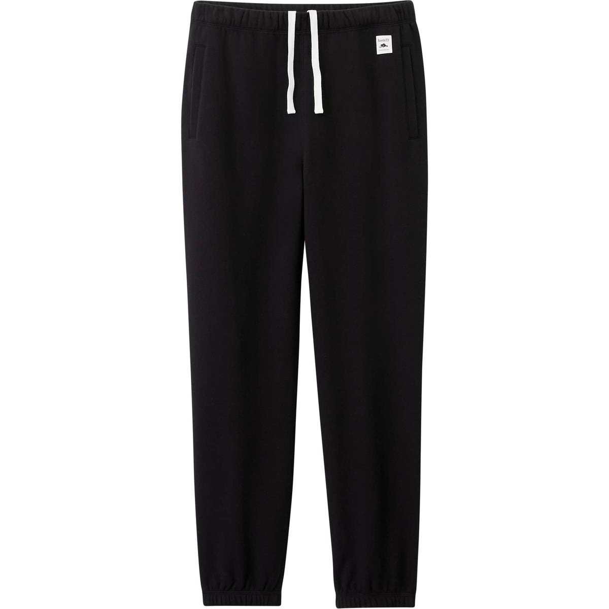 Roots73 Paddlecreek Fleece Pants for Men Embroidery - Black - Front