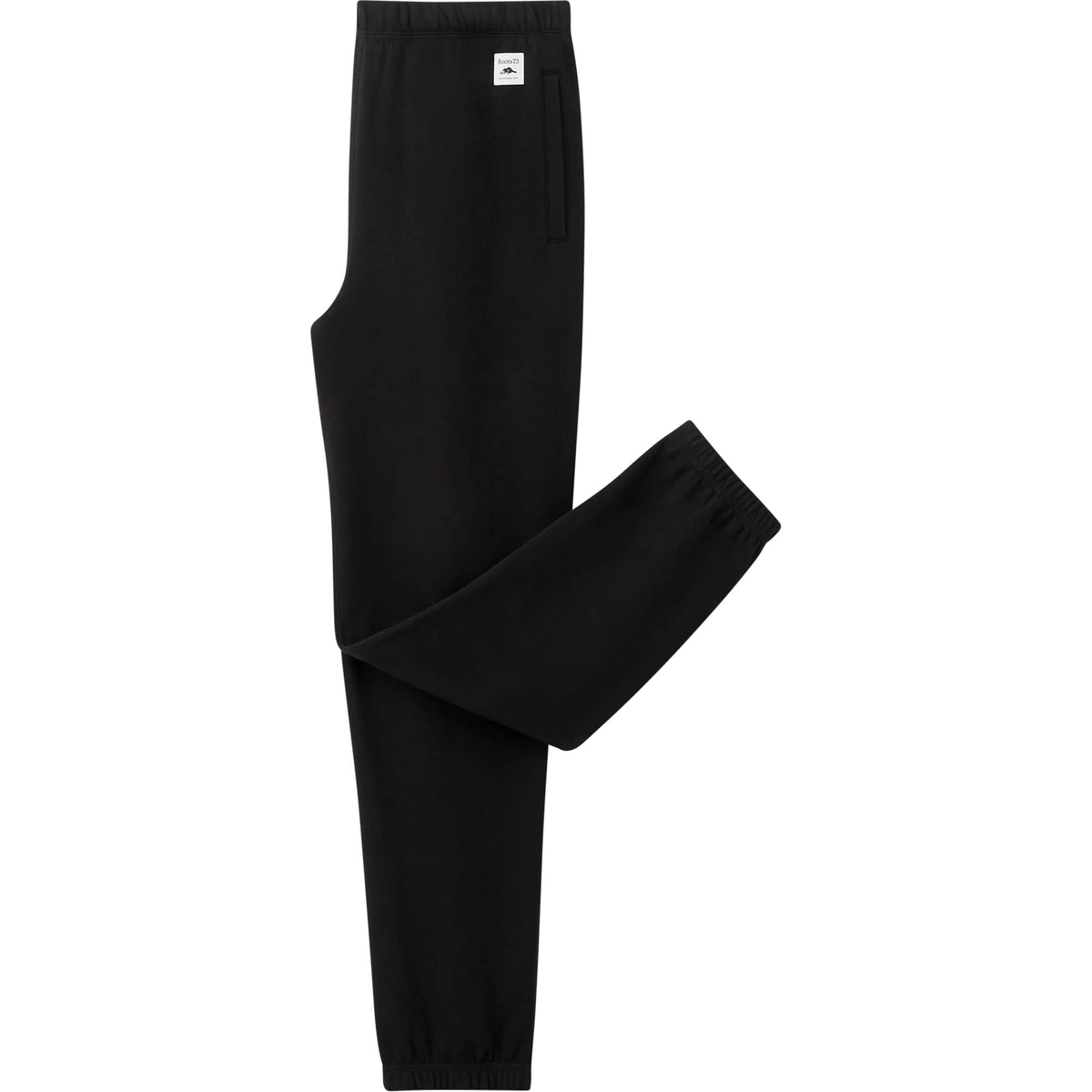 Roots73 Paddlecreek Fleece Pants for Men Embroidery - Black - Right Side