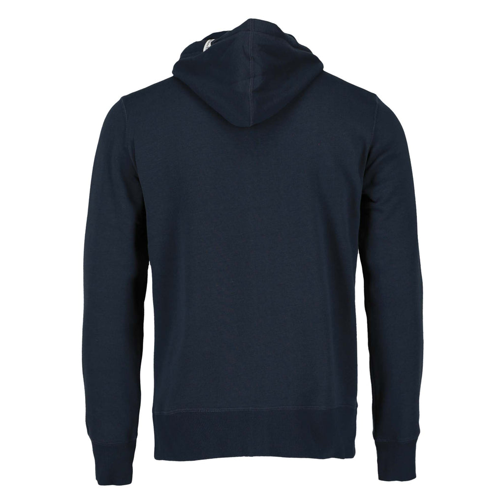 Roots73 Paddlecreek Full Zip Fleece Hoodie for Men Embroidery - Atlantic Navy - Back Flat