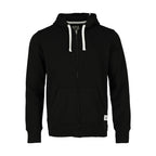 Roots73 Paddlecreek Full Zip Fleece Hoodie for Men Embroidery - Black - Front Flat