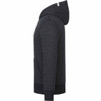 Roots73 Paddlecreek Full Zip Fleece Hoodie for Men Embroidery - Black Mix - Left Side