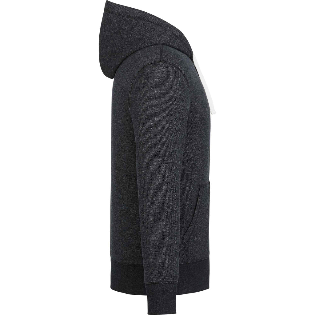 Roots73 Paddlecreek Full Zip Fleece Hoodie for Men Embroidery - Black Mix - Right Side