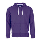 Roots73 Paddlecreek Full Zip Fleece Hoodie for Men Embroidery - Bright Purple - Front Flat