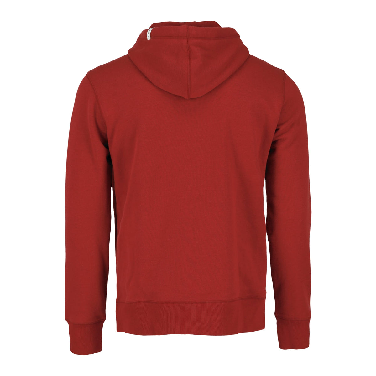 Roots73 Paddlecreek Full Zip Fleece Hoodie for Men Embroidery - Dark Red - Back Flat