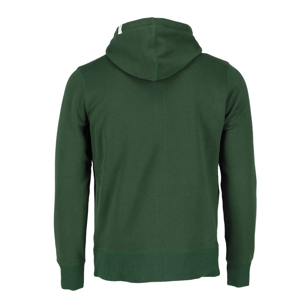 Roots73 Paddlecreek Full Zip Fleece Hoodie for Men Embroidery - Pine Green - Back Flat