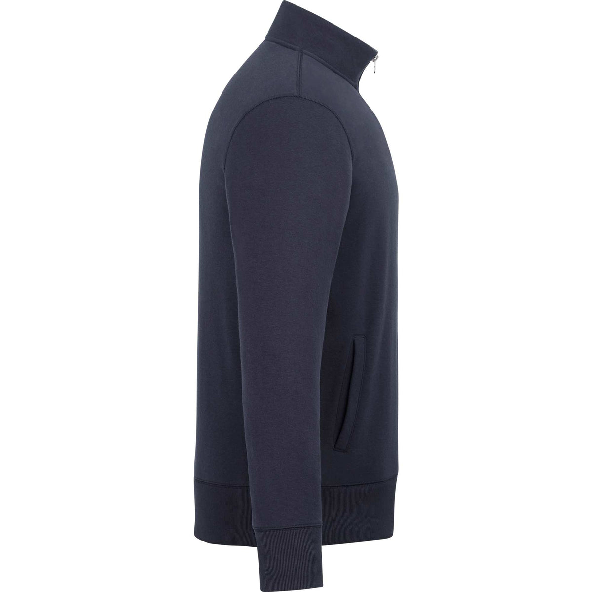 Roots73 Paddlecreek Sueded Fleece Quarter Zip for Men Embroidery - Atlantic Navy - Right Side