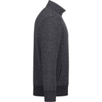 Roots73 Paddlecreek Sueded Fleece Quarter Zip for Men Embroidery - Black Mix - Right Side