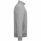 Roots73 Paddlecreek Sueded Fleece Quarter Zip for Men Embroidery - Grey Mix - Right Side