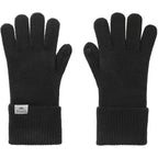 Roots73 Redcliff Knit Touchscreen Gloves Embroidery - Black - Front