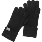Roots73 Redcliff Knit Touchscreen Gloves Embroidery - Black - Right Angle