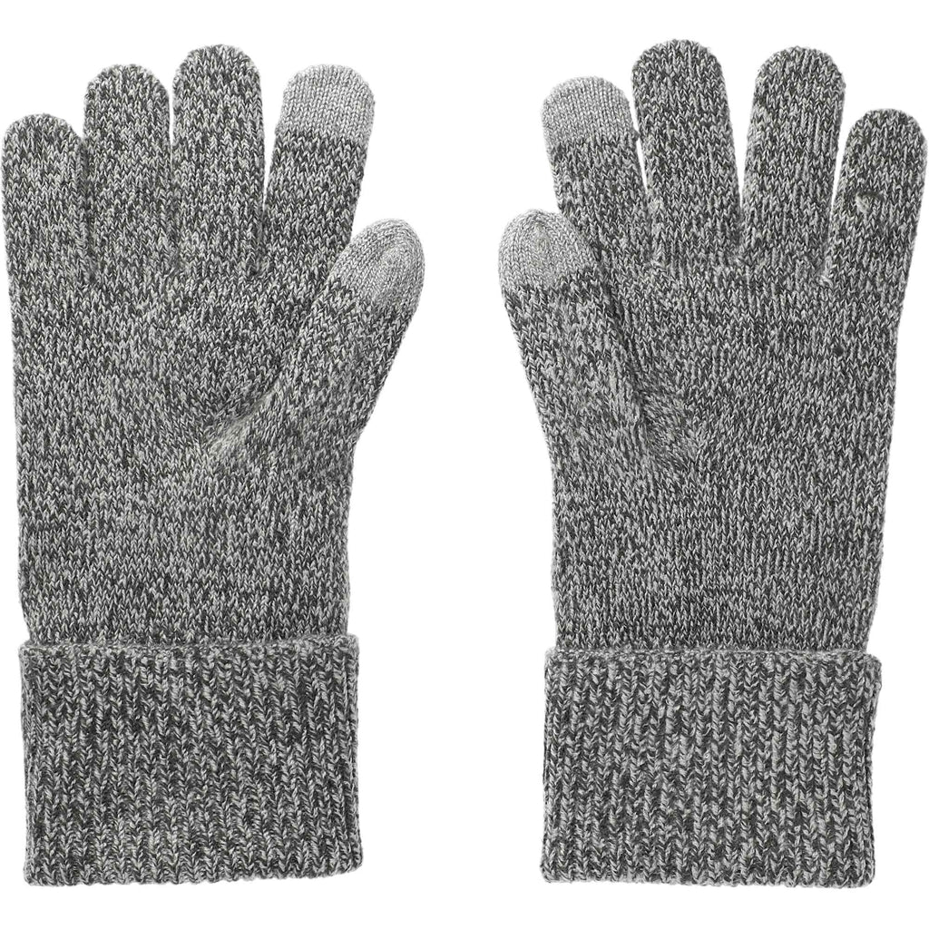 Roots73 Redcliff Knit Touchscreen Gloves Embroidery - Charcoal Mix - Back
