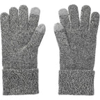 Roots73 Redcliff Knit Touchscreen Gloves Embroidery - Charcoal Mix - Back